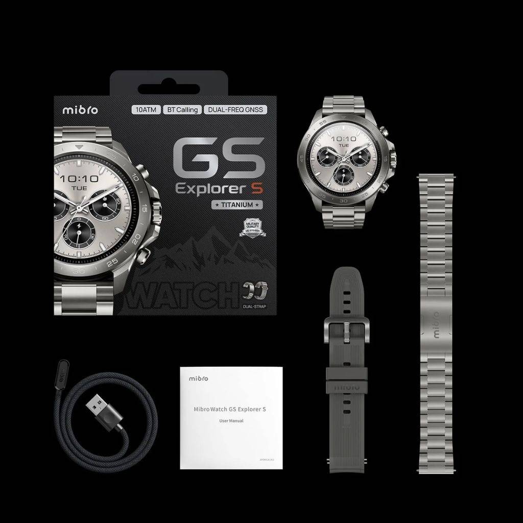 Smartwatch Mibro GS Explorer S Titanium gris de 1,32”