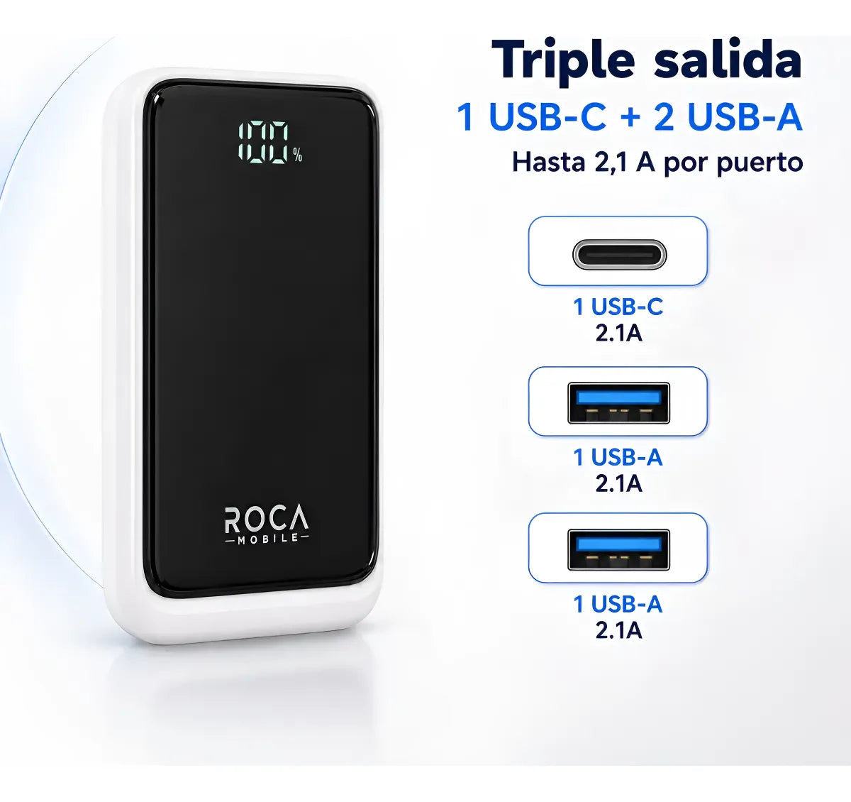 Powerbank Portátil Pb10/LCD 10.000 Mah