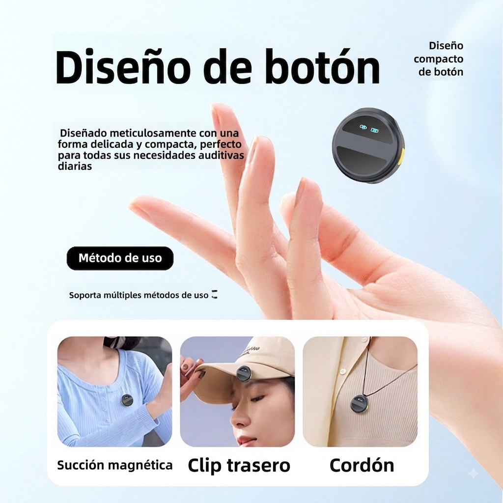 Micrófono Lavalier Inalámbrico Cancelación de Ruido