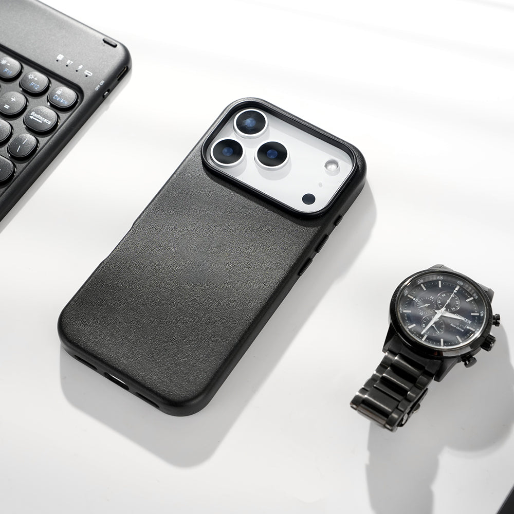 Funda iPhone Cuero Premium Negro - CLASE BUSINESS