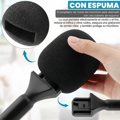 Soporte Mango Para Micrófono Inalambrico Mano Entrevista