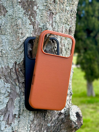 Funda iPhone Cuero Premium Marrón - CLASE BUSINESS