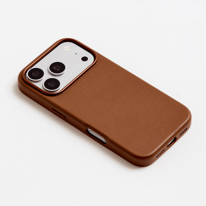 Funda iPhone Cuero Premium Marrón - CLASE BUSINESS