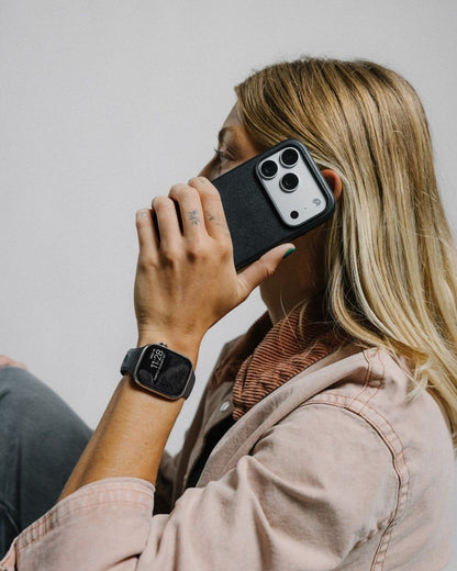 Funda iPhone Cuero Premium Negro - CLASE BUSINESS