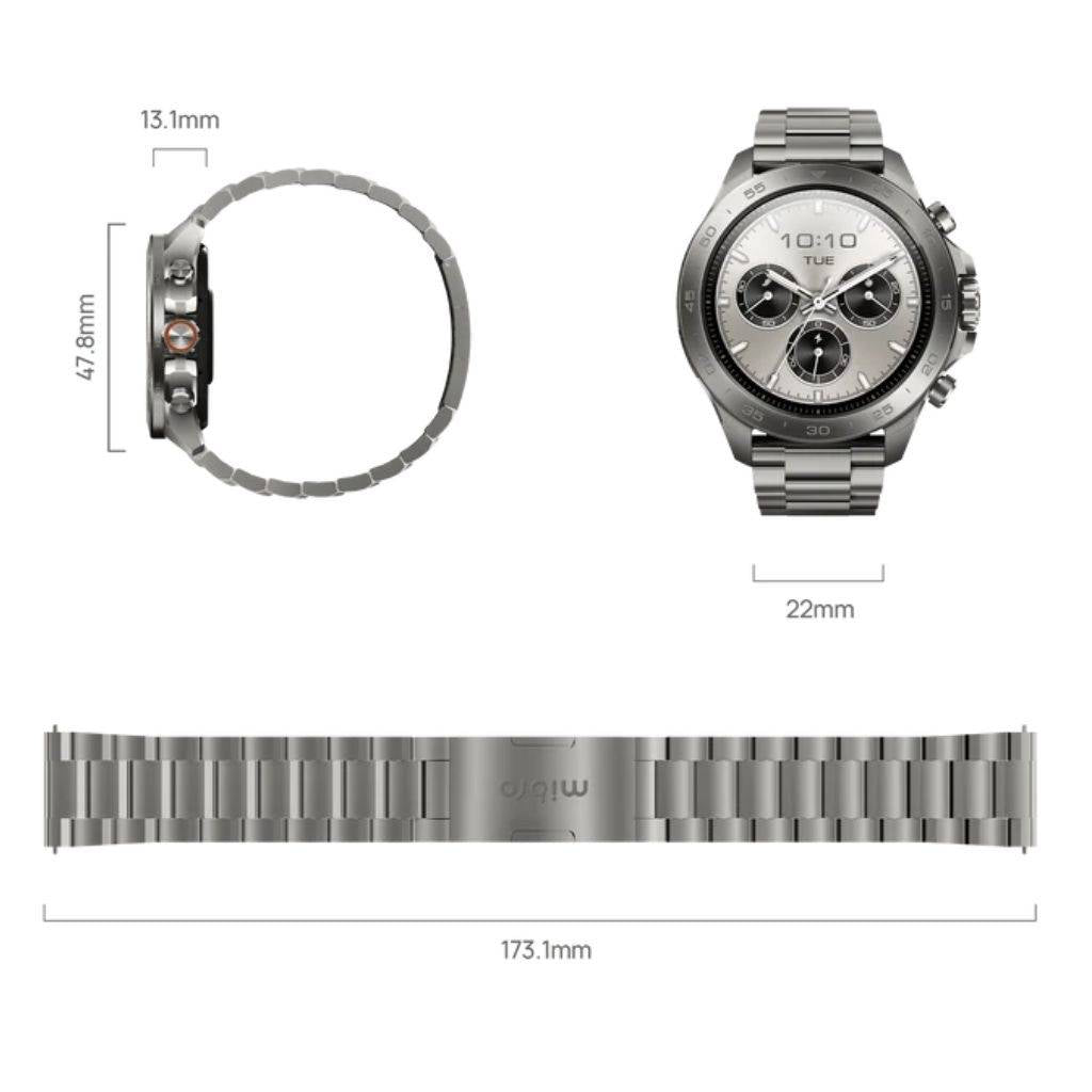 Smartwatch Mibro GS Explorer S Titanium gris de 1,32”