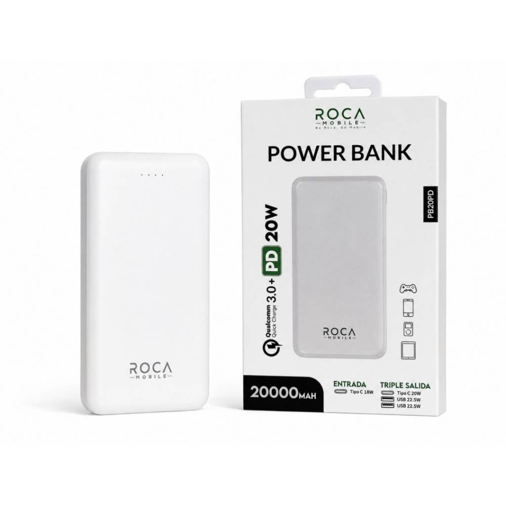 Power Bank ROCA 20.000mAh 20W